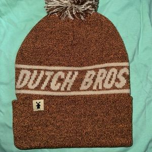 Brown Dutch Bros beanie